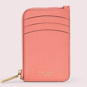 Kate Spade Margaux Zip Cardholder in Lychee (Pink/Peach)